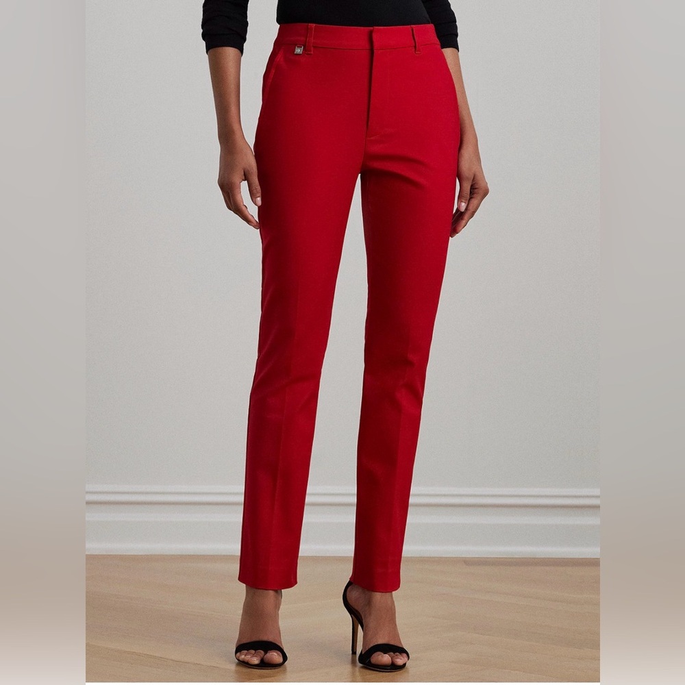 Lauren Ralph Lauren Women's Double Faced stretch cotton Pants